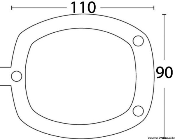 Cap for flush-mount rod holder soft PVC white
