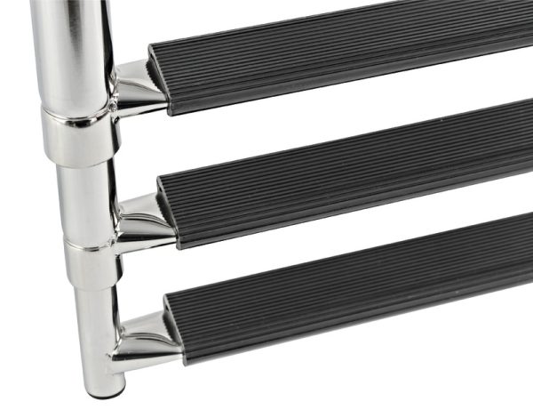Telescopic ladder for gangplank